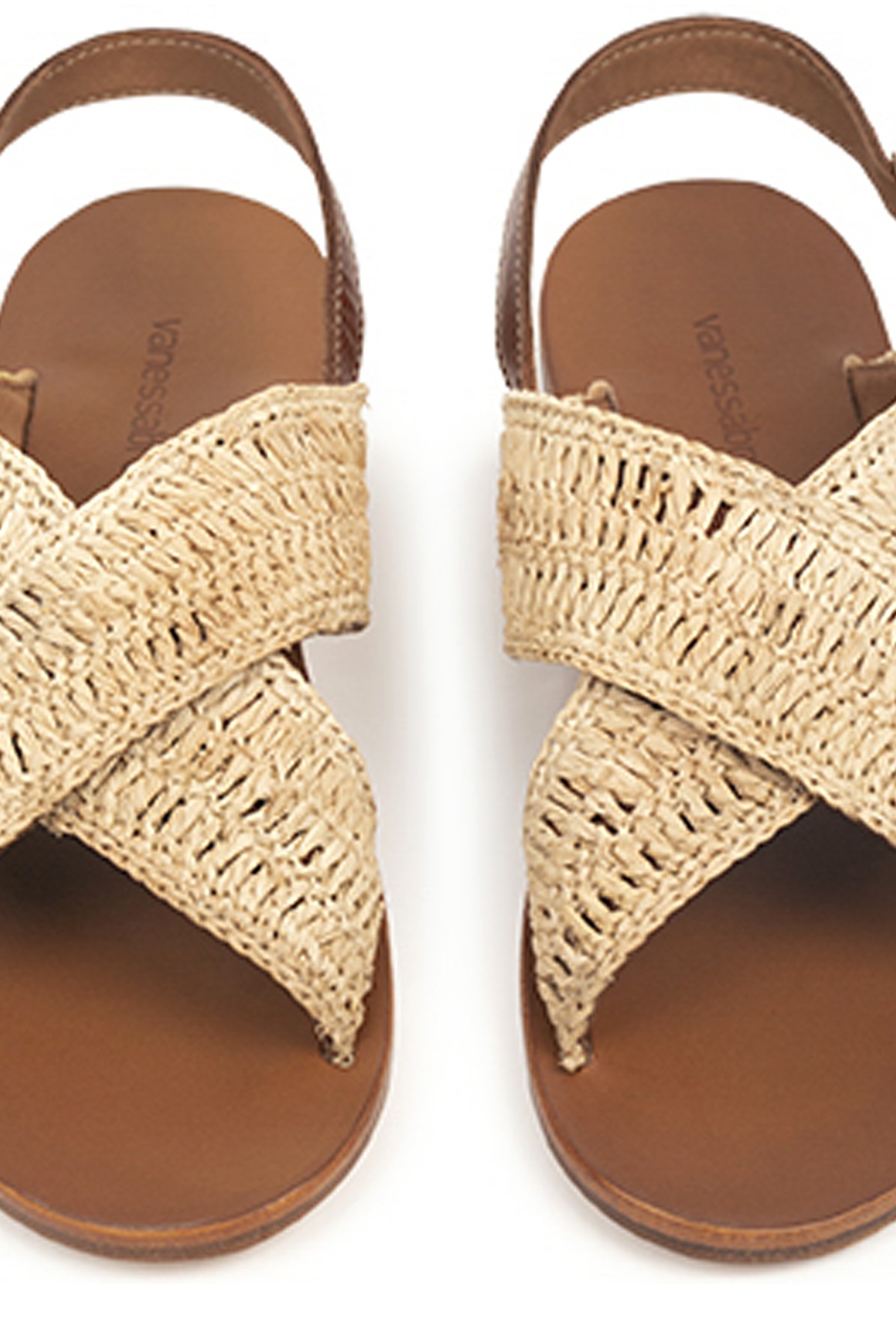 Flat fringed sandals