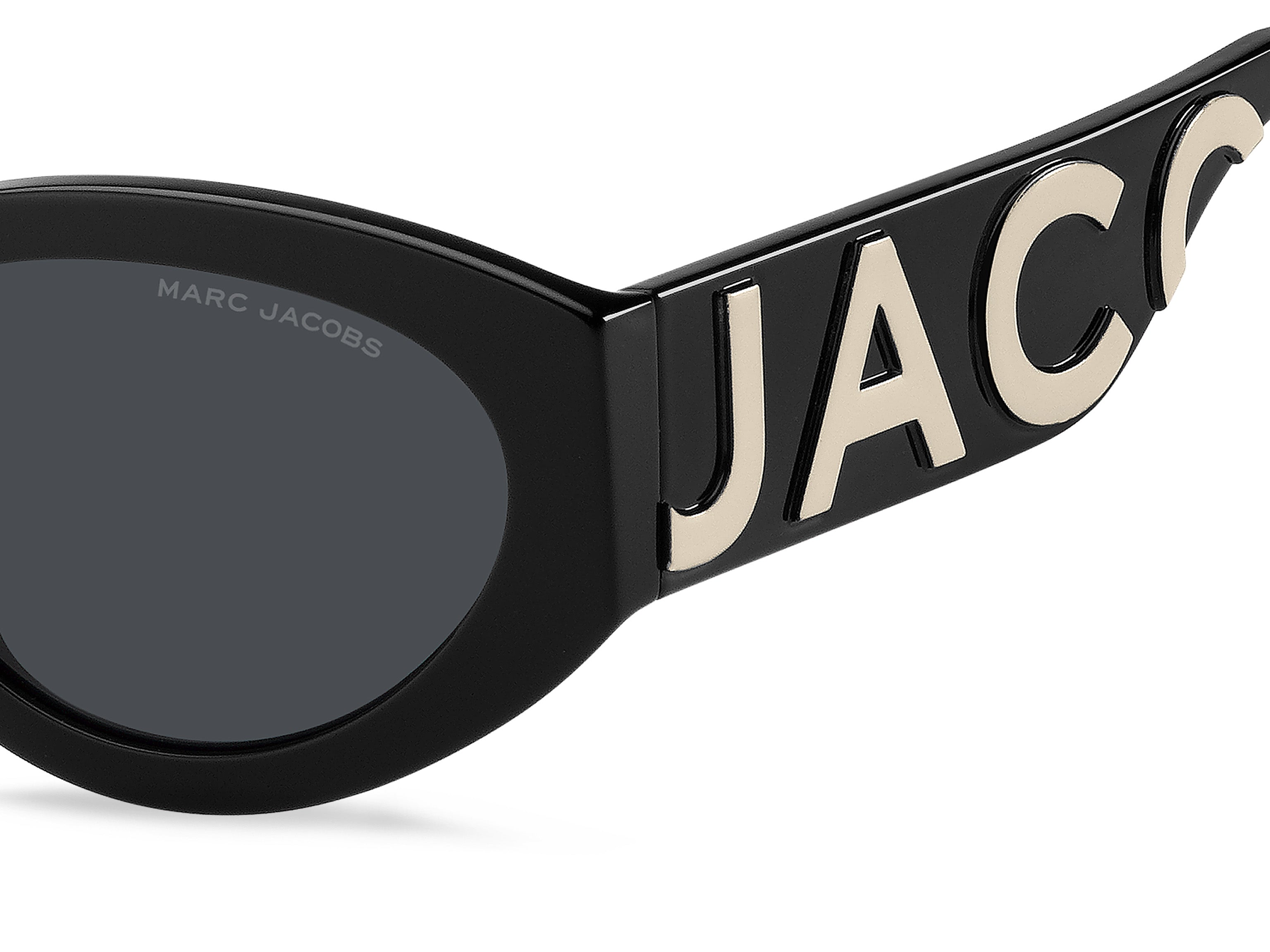 Marc Jacobs Woman Marc Jacobs MARC 694/G/S 80S/2K Sunglasses Acetate Black Grey Cat Eye Norma