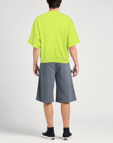 Hinnominate Man Sweatshirt Lime green Size M Cotton, Elastane