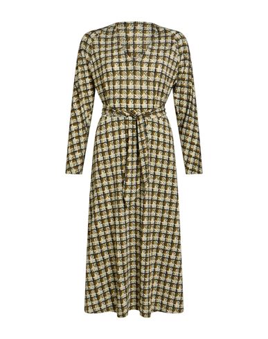 Woman Midi dress Military green Size 8 Viscose, Elastane