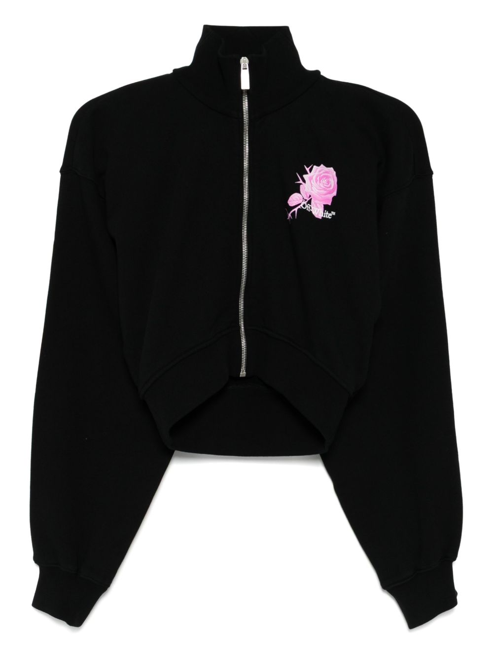 Off-White logo-print jacket - Black
