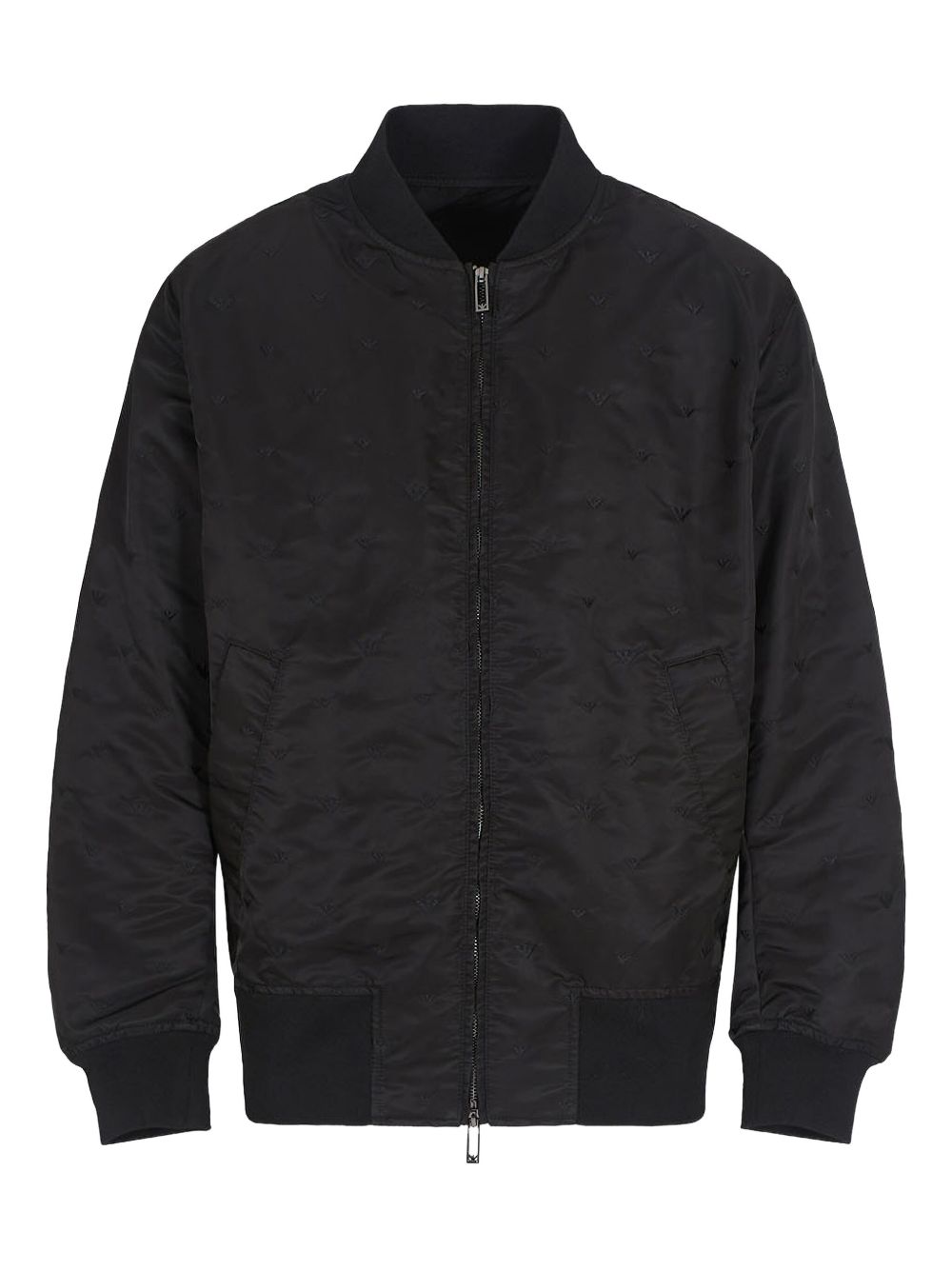 Embroidered bomber jacket - Black