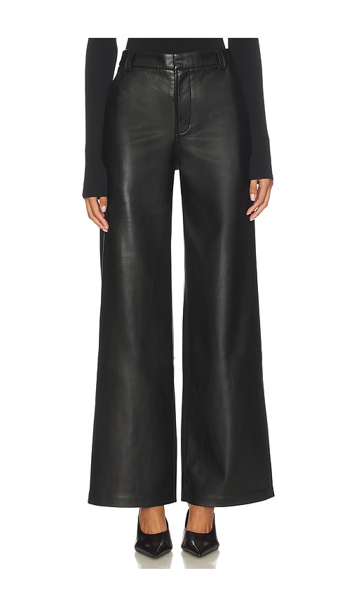 Joe's Jeans The Mia Vegan Leather Trouser in Black in Black. - 25 also , 26, 27, 28, 30, 31, 32