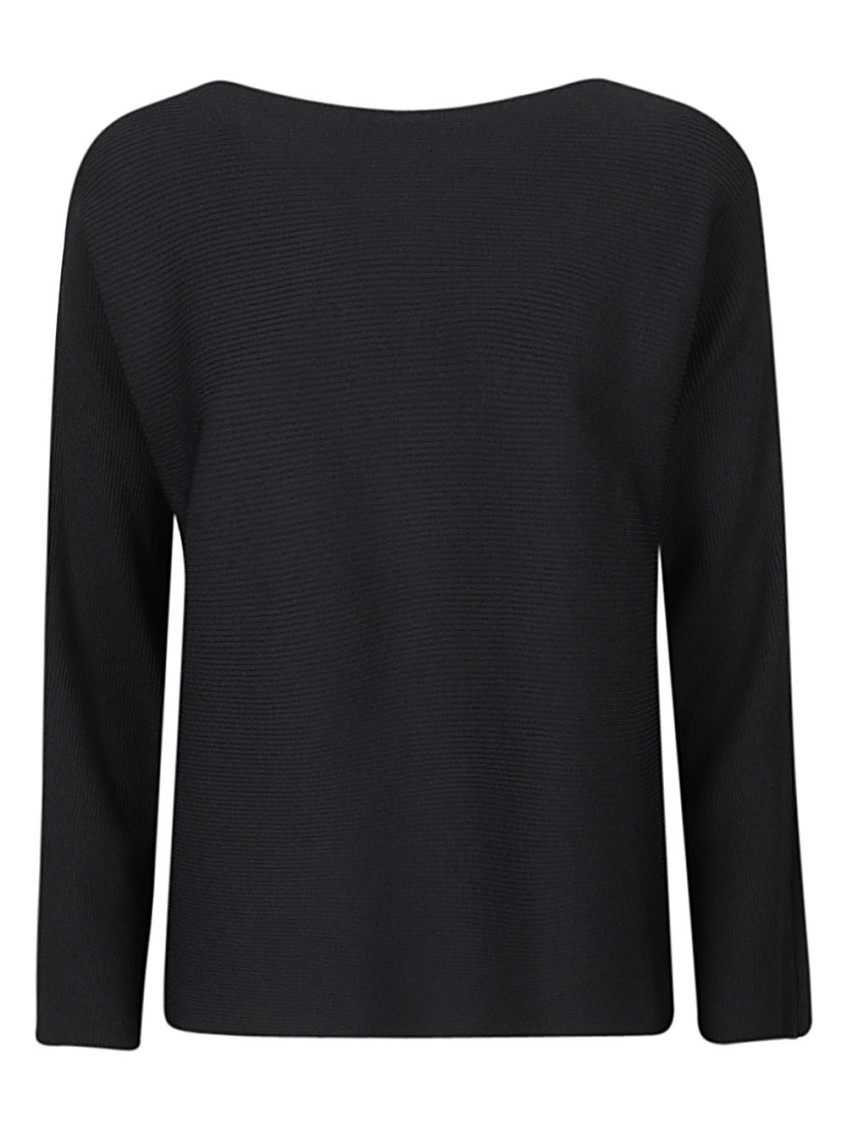 Navy Blue Ribbed Sweater