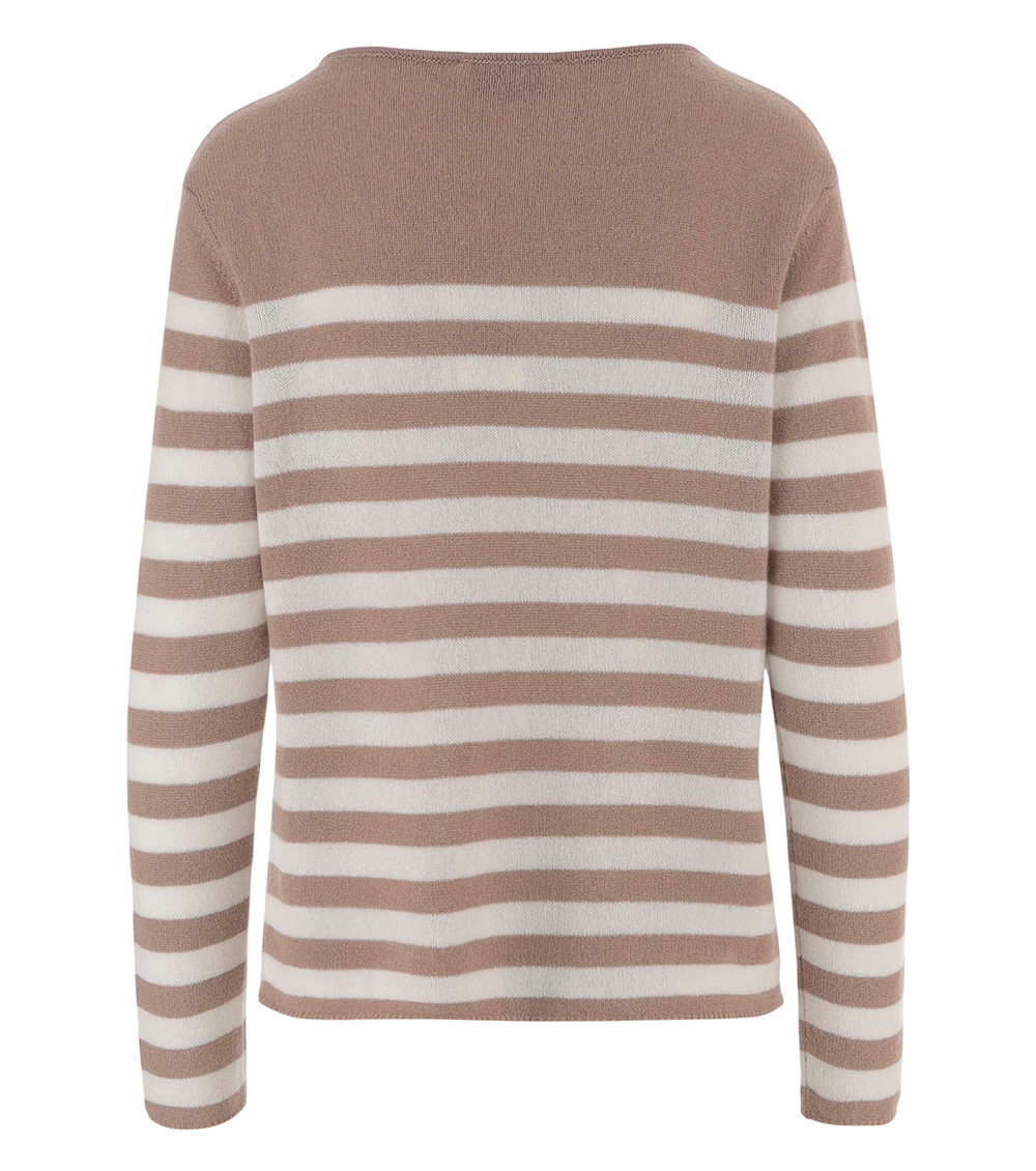 Cashmere Sweater With Striped Pattern