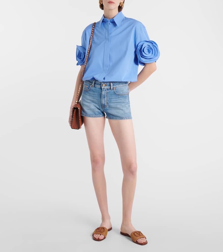 Denim shorts