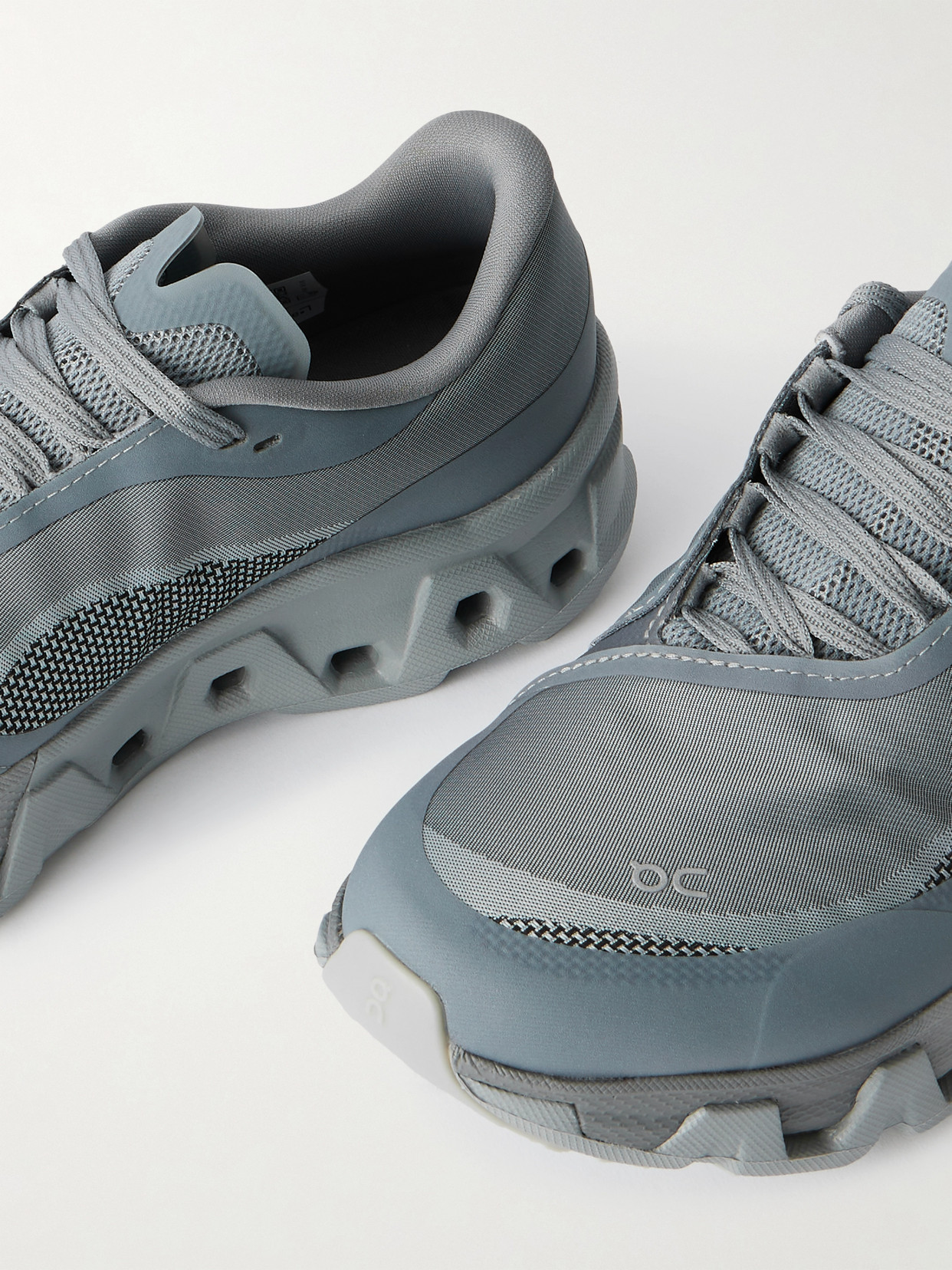 + Post Archive FactiCloudmster Hyper Rubber-trimmed Mesh Sneakers - Gray