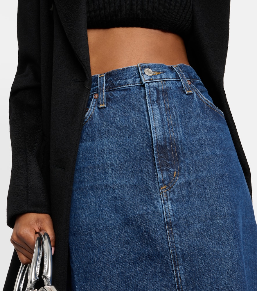 Hilla denim maxi skirt