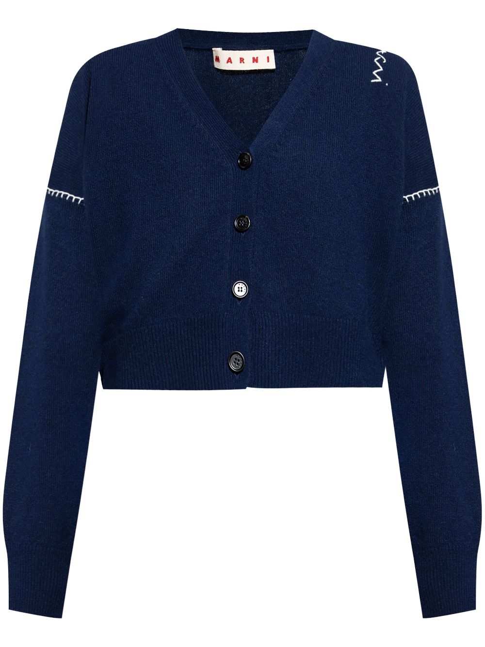 Cropped cardigan - Blue