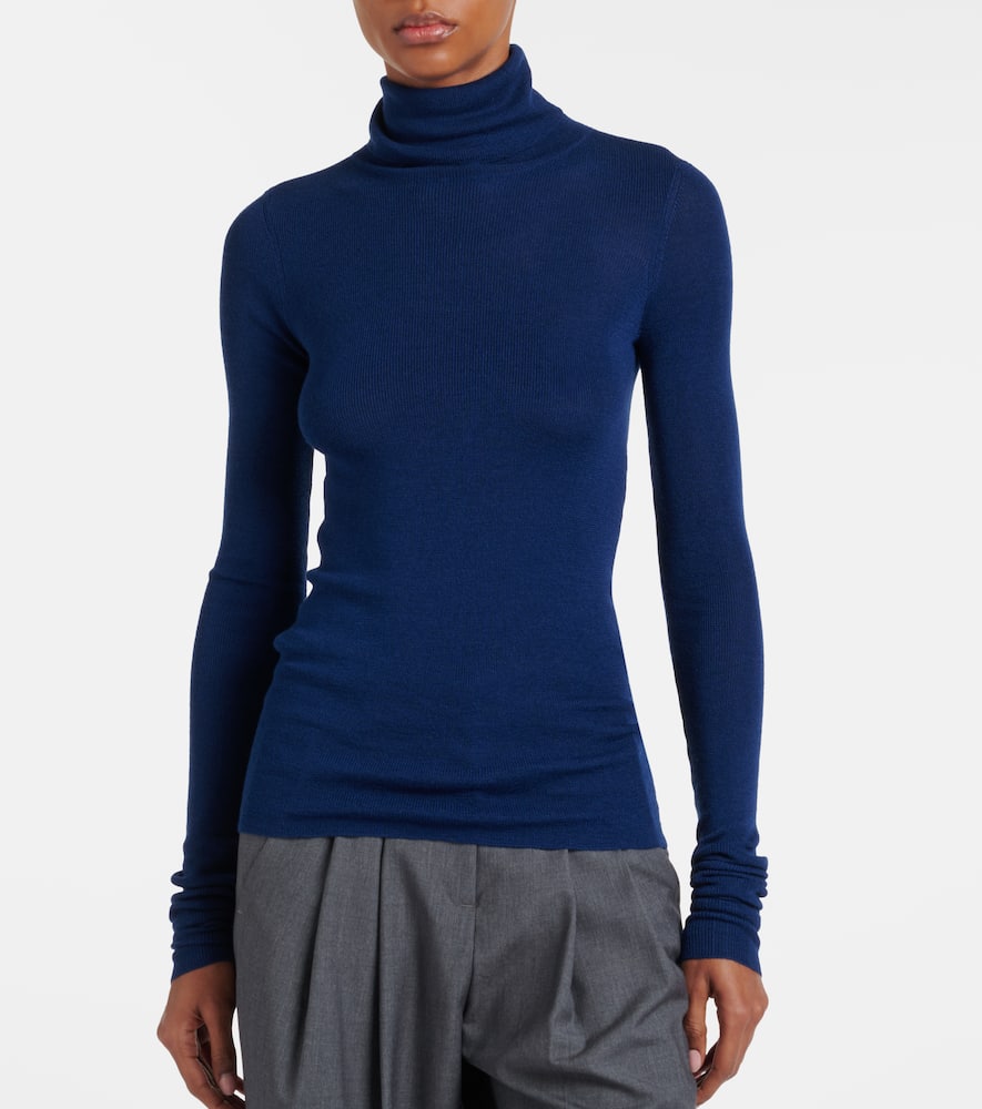 Utica wool and cotton turtleneck sweater