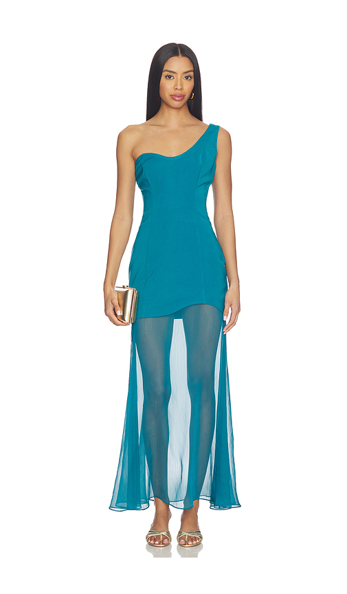 Line & Dot Nikoleta Dress in Teal. - L also in M
