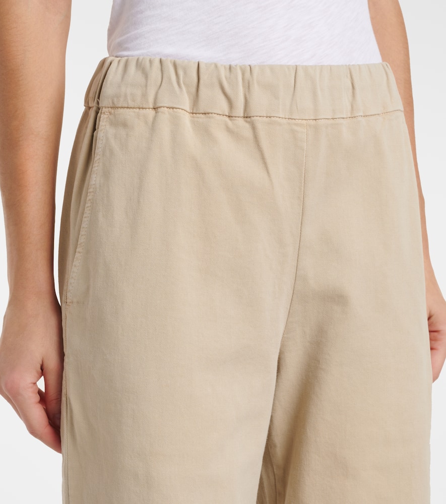 Naya cotton-blend twill straight pants