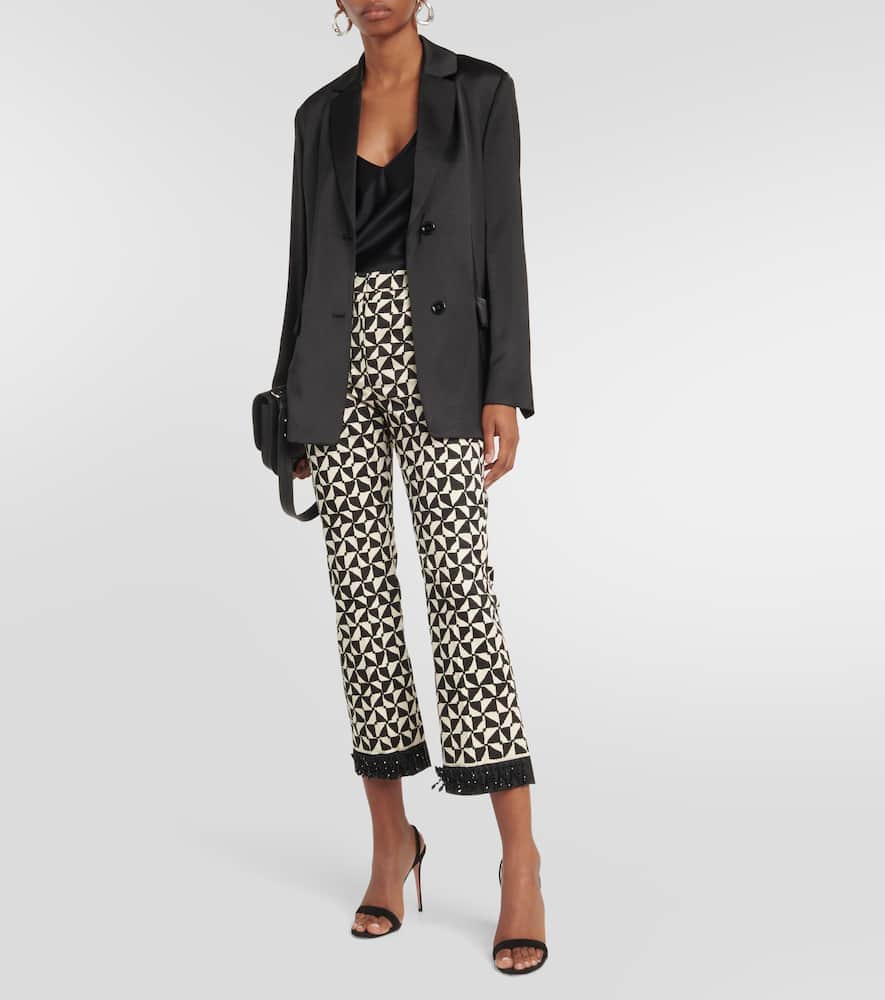 Nereo printed cropped pants