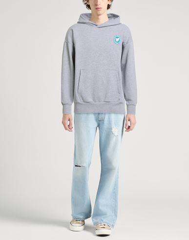 Man Sweatshirt Grey Size L Cotton, Polyester