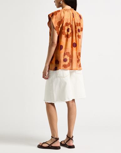 Woman Top Camel Size 10 Cotton