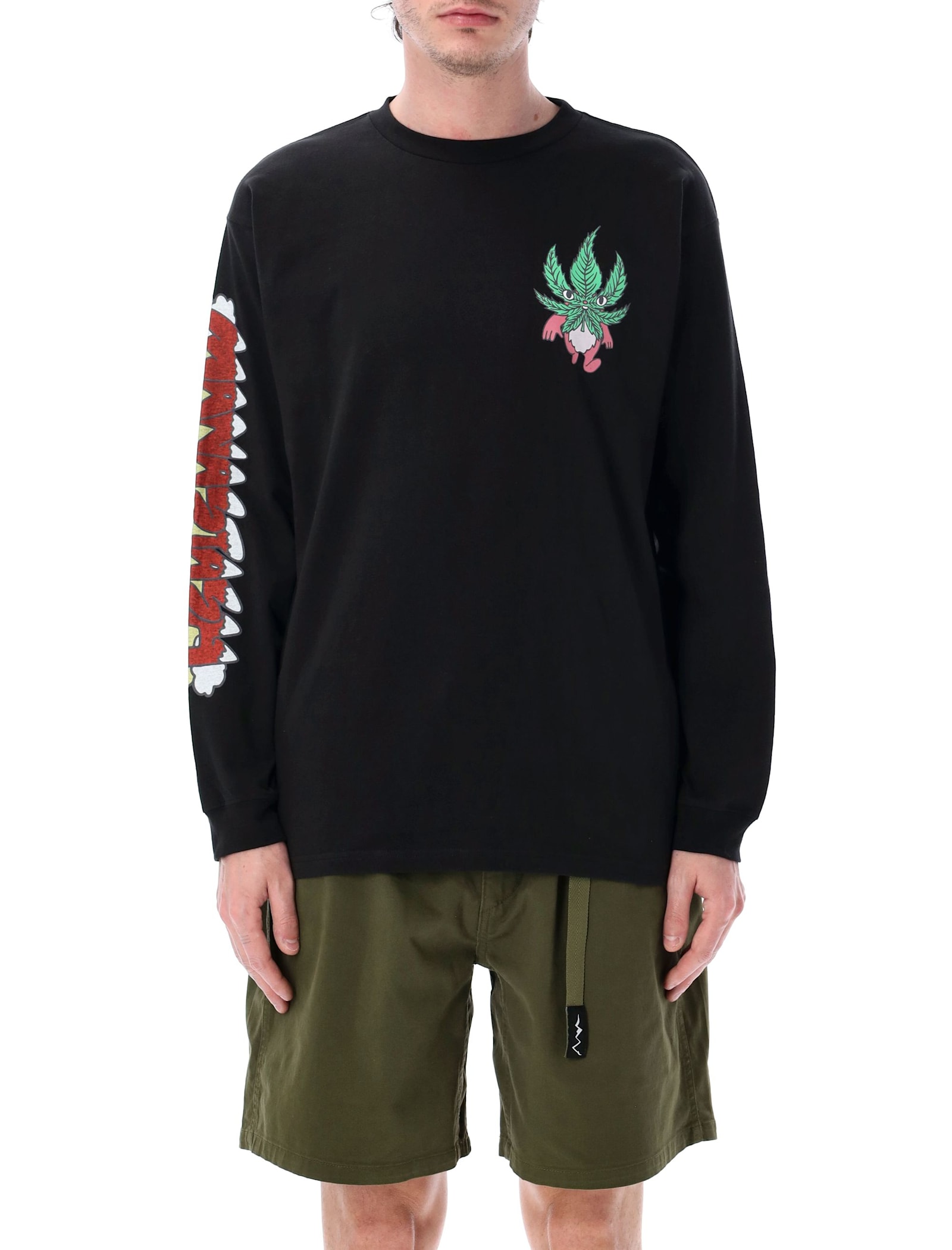 MANASTASH Fairy graphic long sleeve T-shirt - Black
