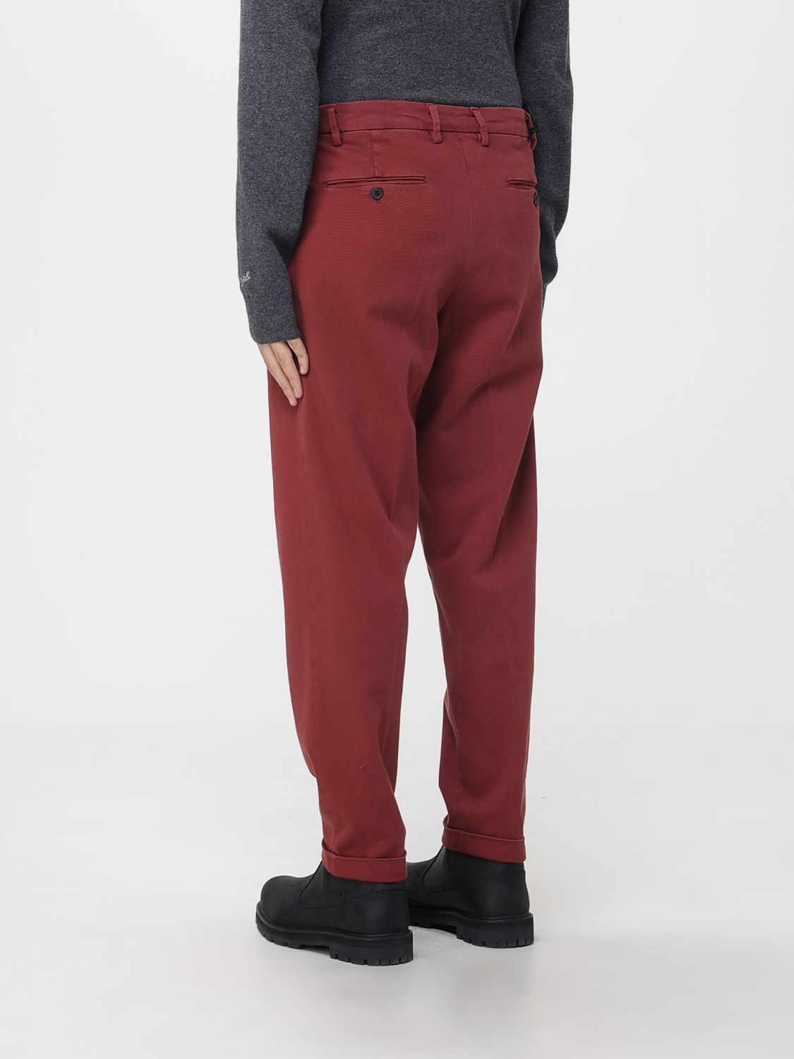 Pants Men color Red