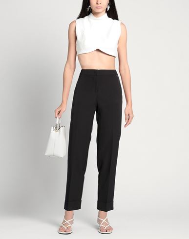 N8 Woman Pants Black Size L Polyester, Elastane