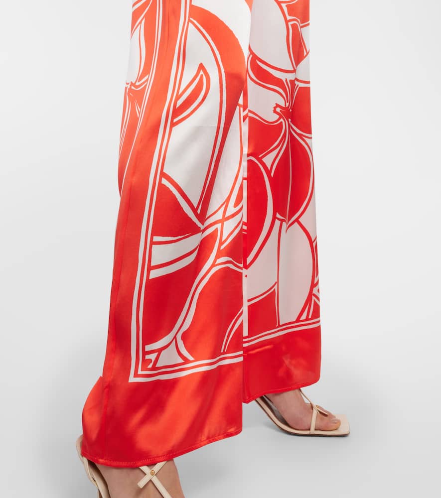 Ramona printed silk wide-leg pants