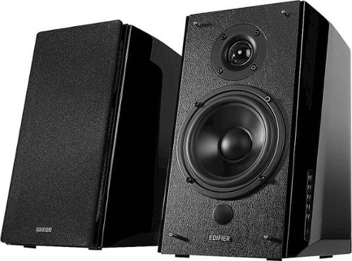 R2000DB Powered Bluetooth Bookshelf Speakers, Computer Speakers - 120W RMS Optical Input - Near-Field Studio Monitors - Black