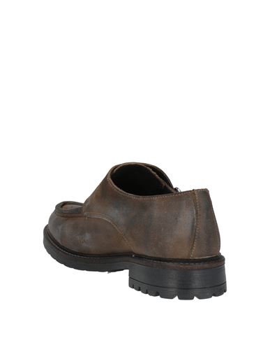 Man Loafers Khaki Size 7 Leather