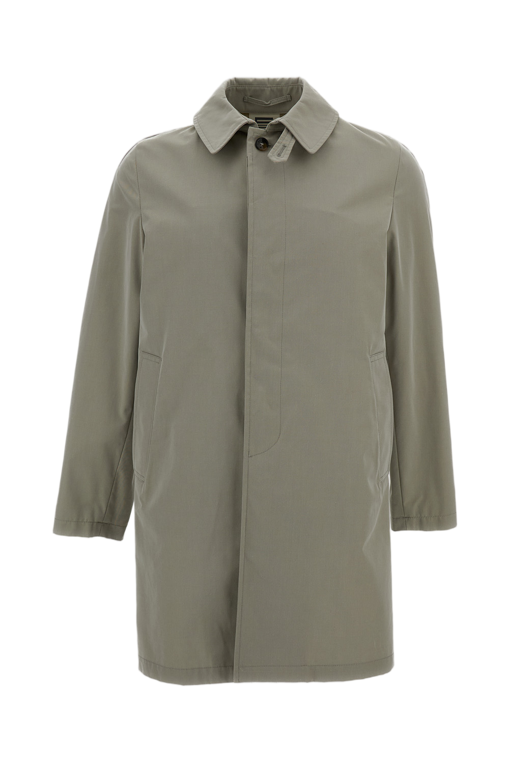 Minimalist Mid-Length Coat with Classic Collar