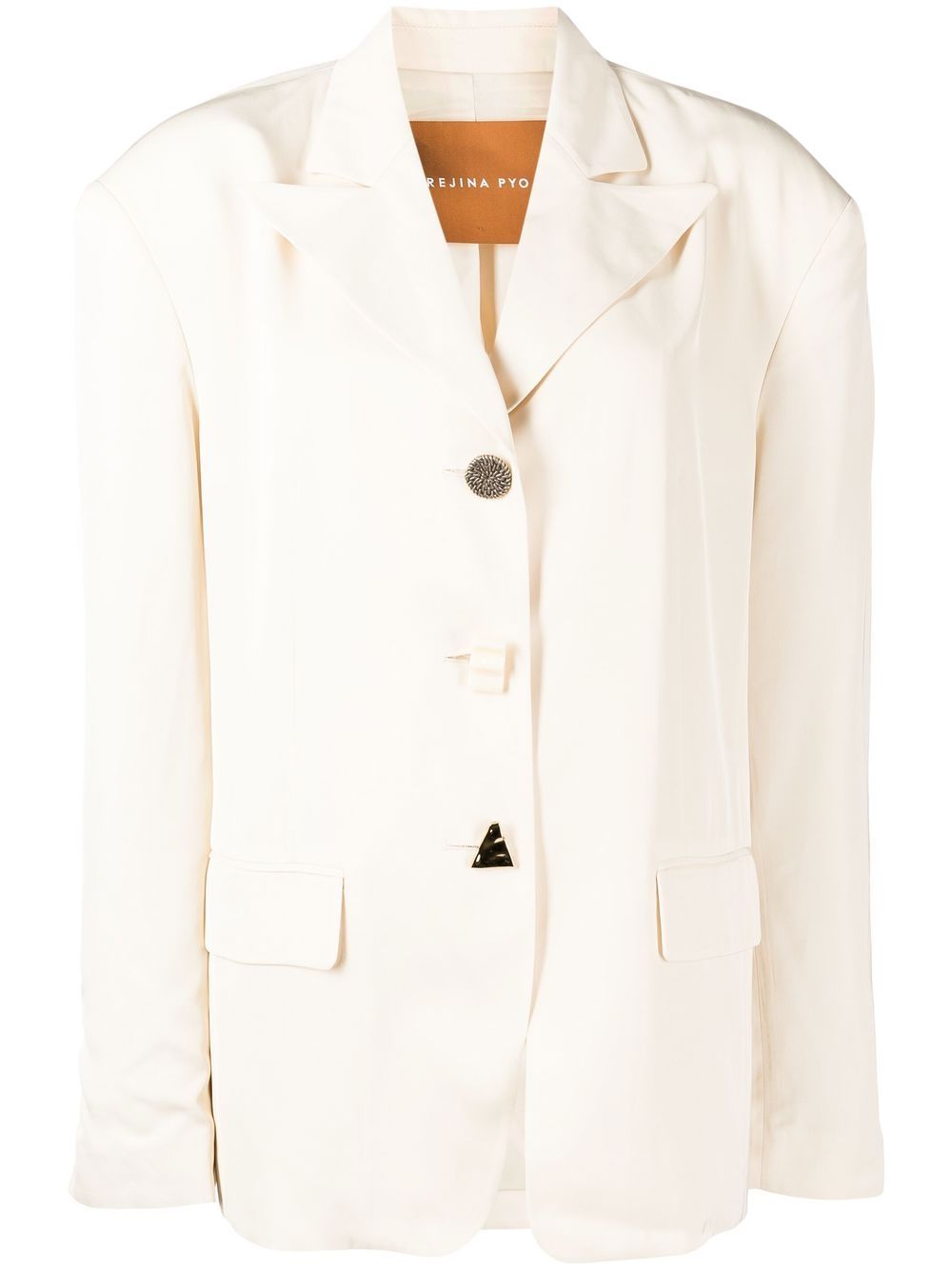 Sloane single-breasted blazer - White