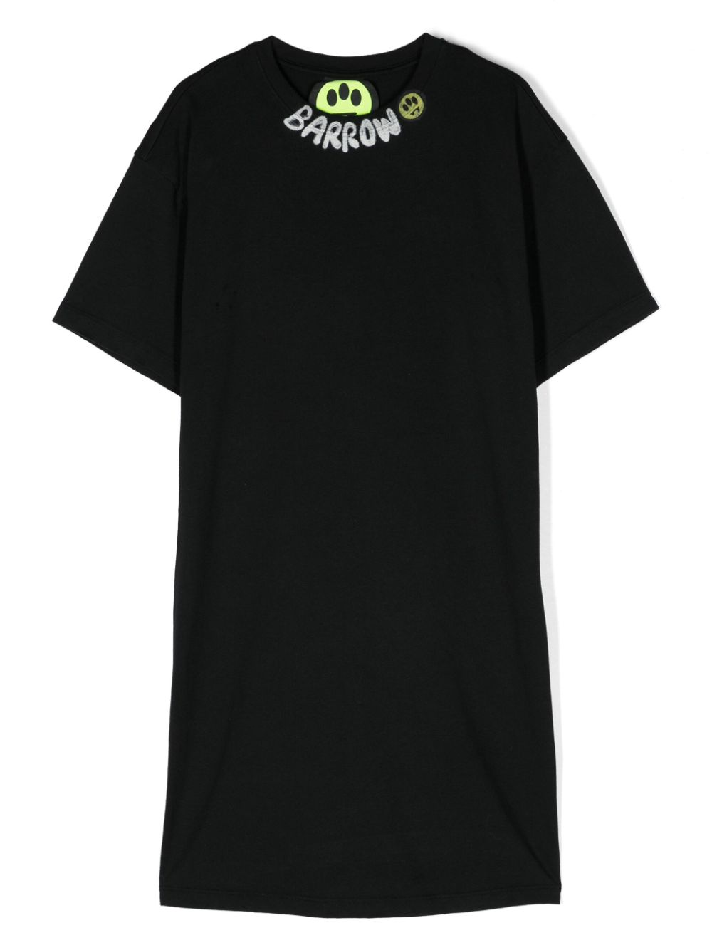 Logo-print T-shirt dress - Black