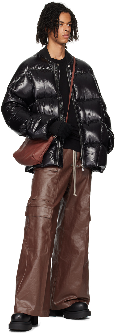 Rick Owens ブラック Porterville Flight ダウンジャケット