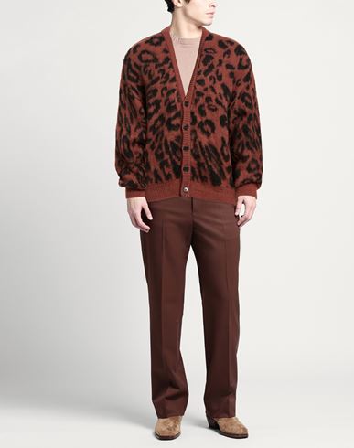 Marsēm Man Cardigan Brown Size L Polyacrylic, Mohair wool, Polyamide, Polyester
