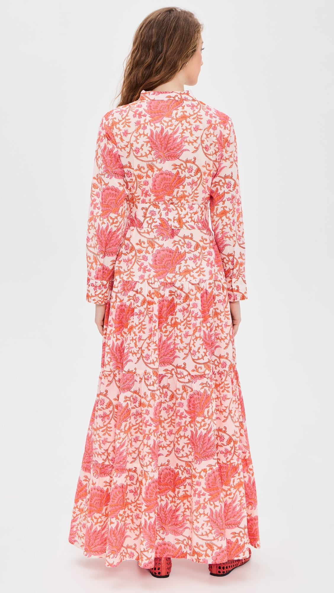 Meredith Floral Dress Coral