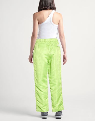 Woman Pants Lime green Size M Polyester