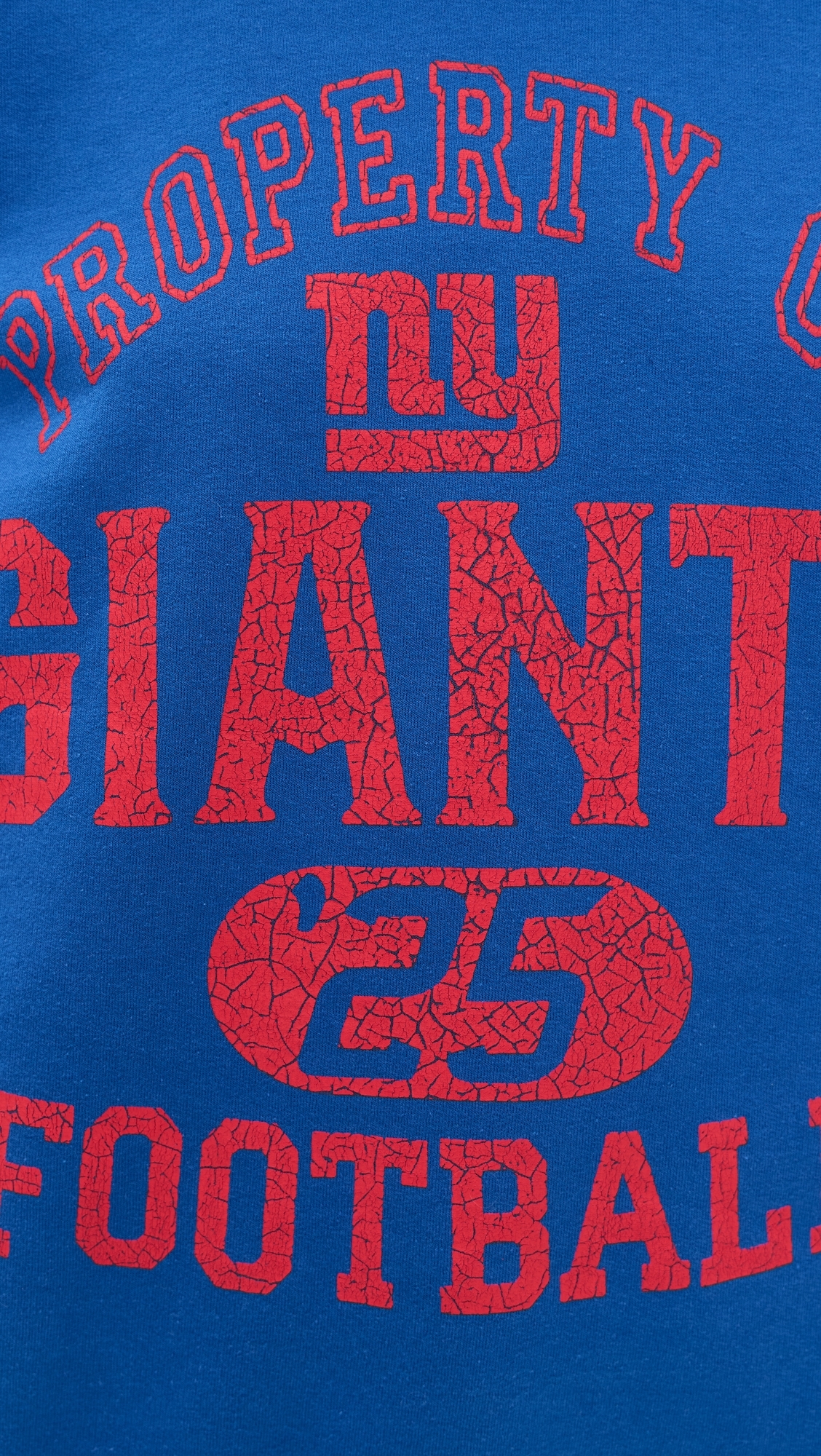 Giants Property Crew Fleece Sweatshirt Royal