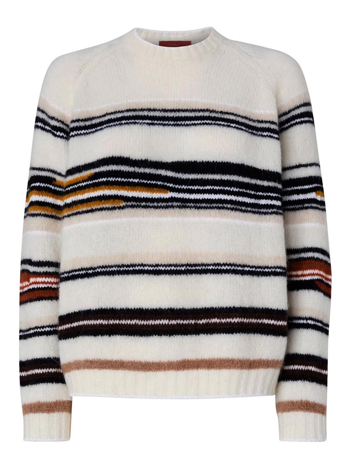 Multicolor striped cutle sweater
