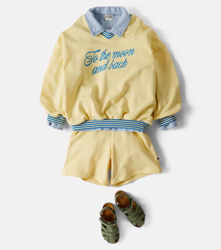 To The Moon cotton jersey shorts
