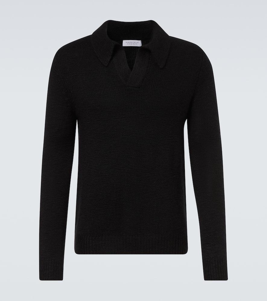 Cashmere polo sweater