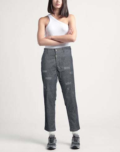 Woman Pants Grey Size 31 Cotton, Polyester, Elastane