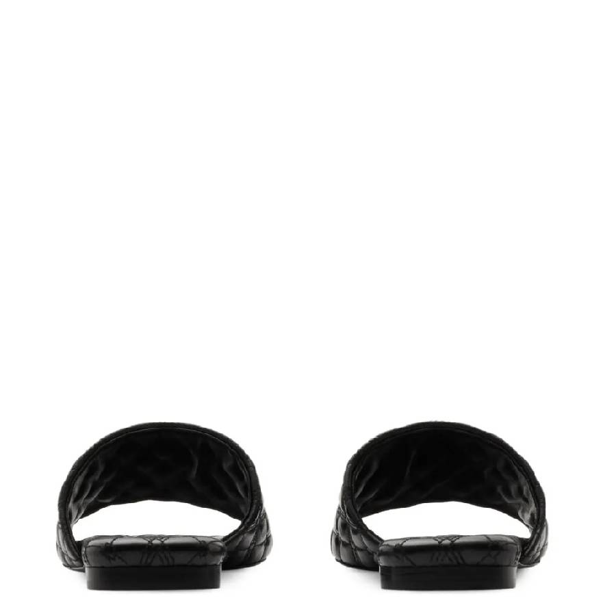 Quilted Leather Slides
