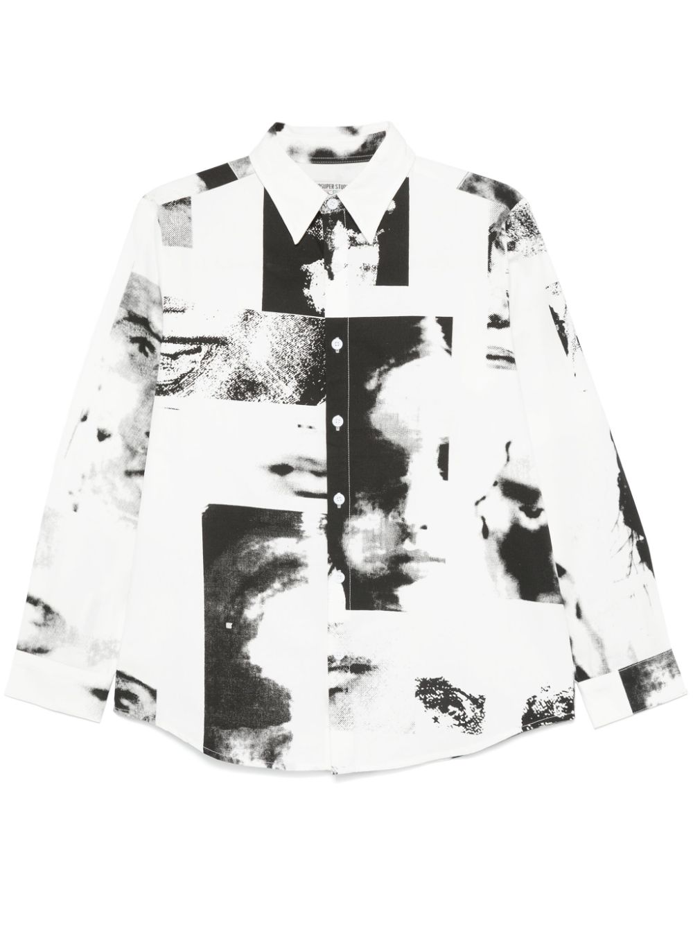 Collage Faces shirt - White