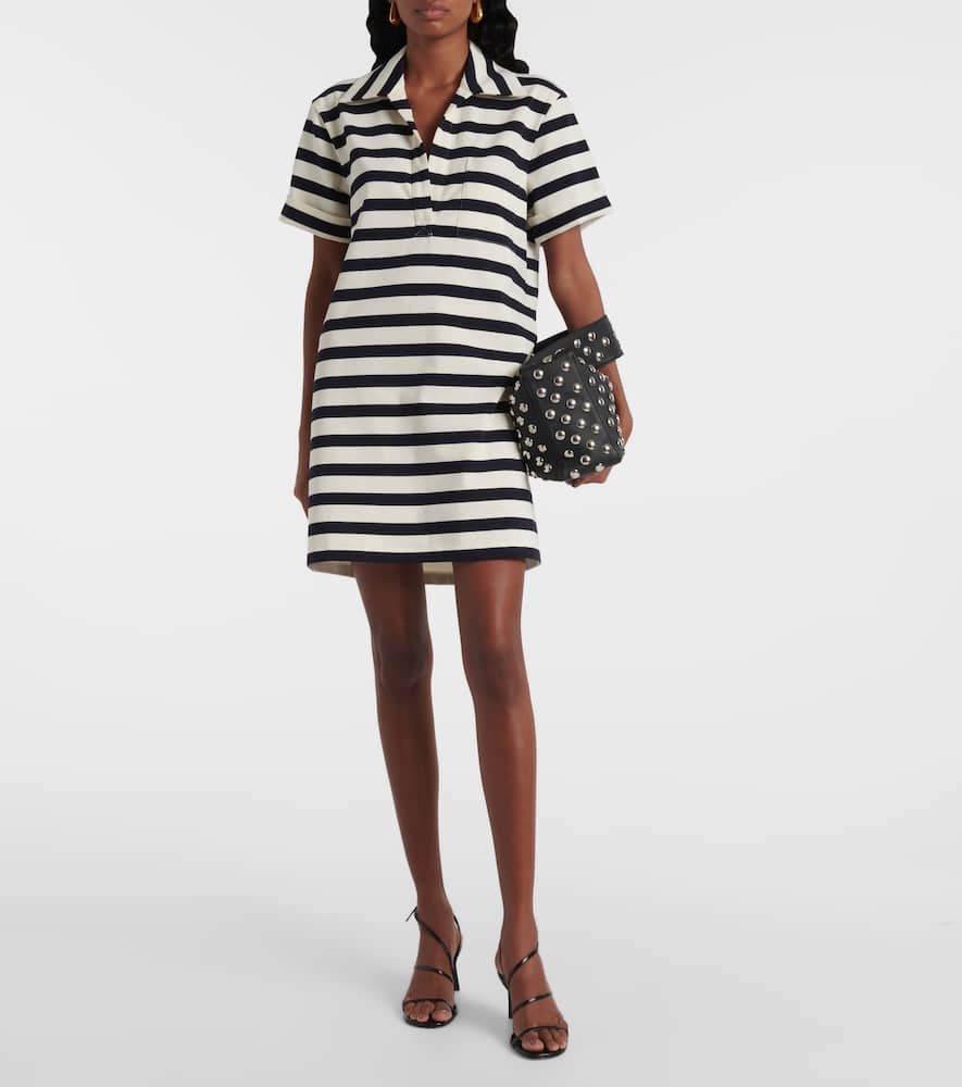 Cayden striped cotton polo dress
