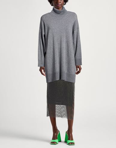 Woman Turtleneck Grey Size S Polyamide, Wool, Viscose, Cashmere, Elastane