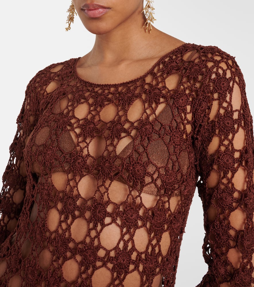 Crochet cotton beach dress