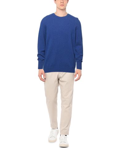 Man Sweater Blue Size 40 Lambswool