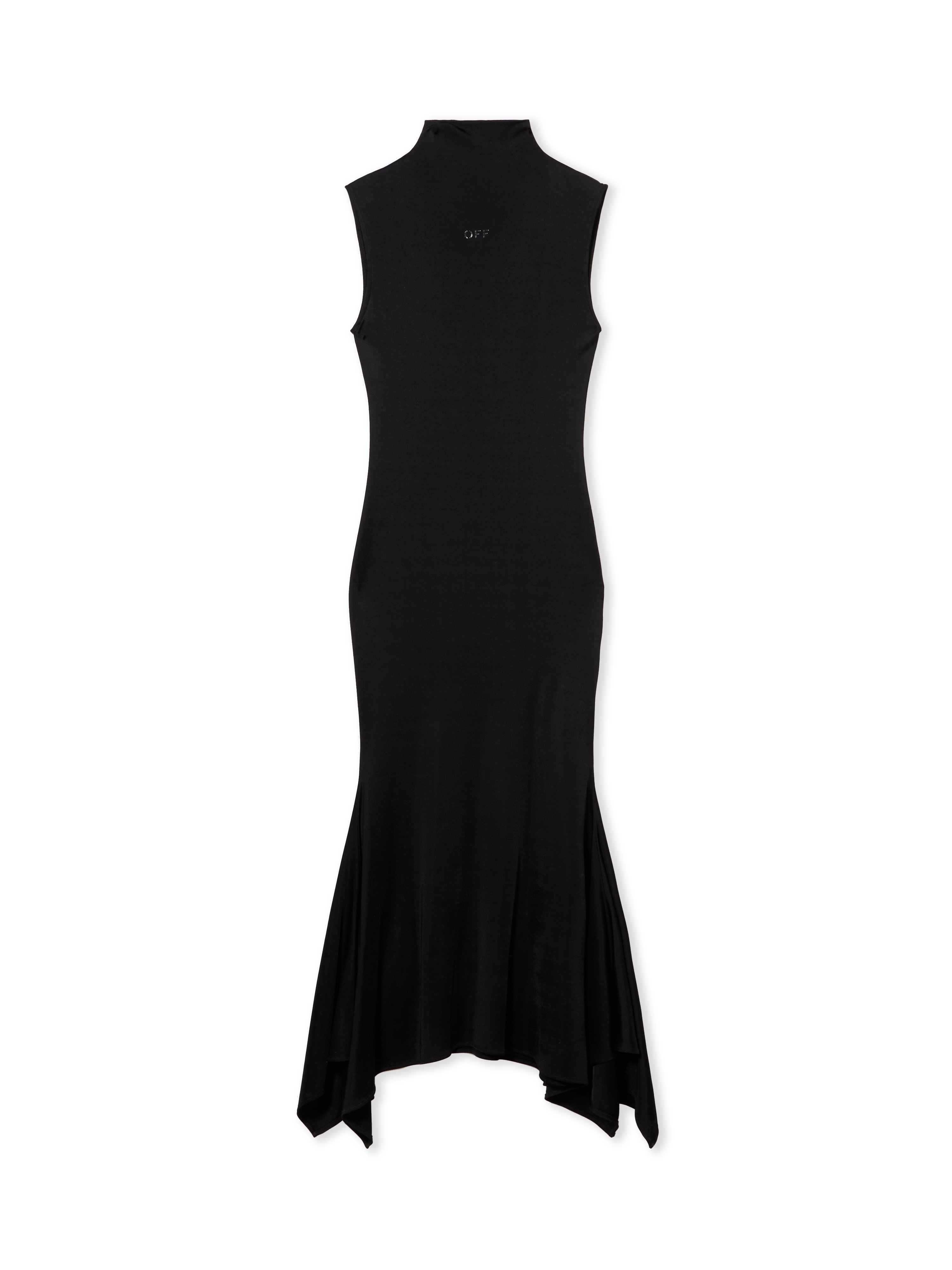 Fluid Jer S/l Midi Dress - Female Dresses Black
