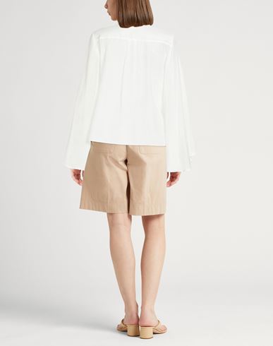 Woman Shirt White Size 2 Cotton, Silk