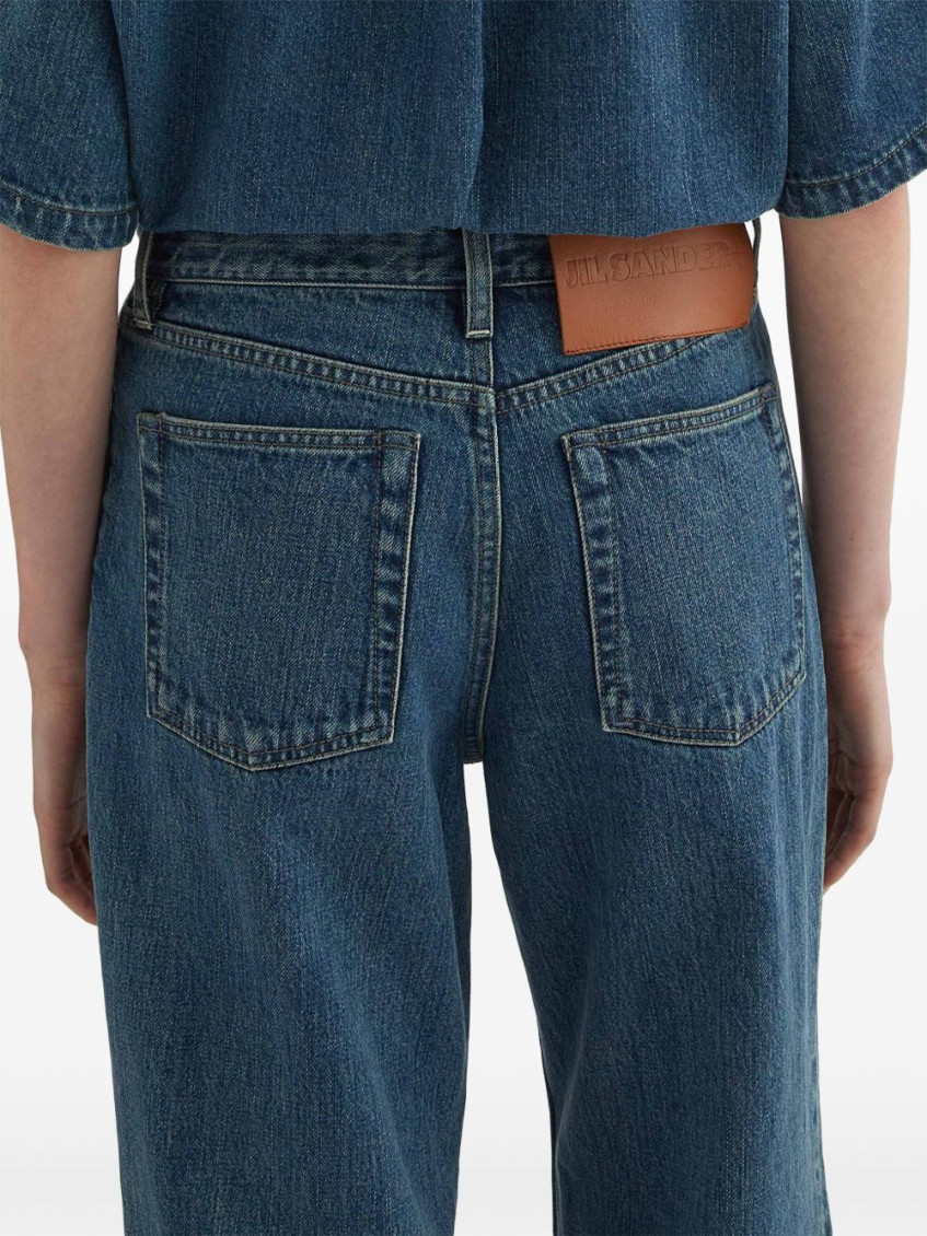 JIL SANDER- Denim Wide-leg Jeans
