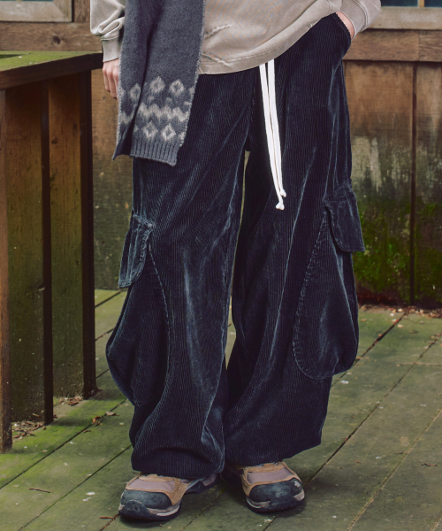 XP313 Chestnut Balloon Corduroy Pants
