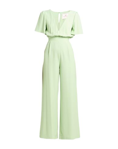 Woman Jumpsuit Light green Size 2 Polyester, Elastane