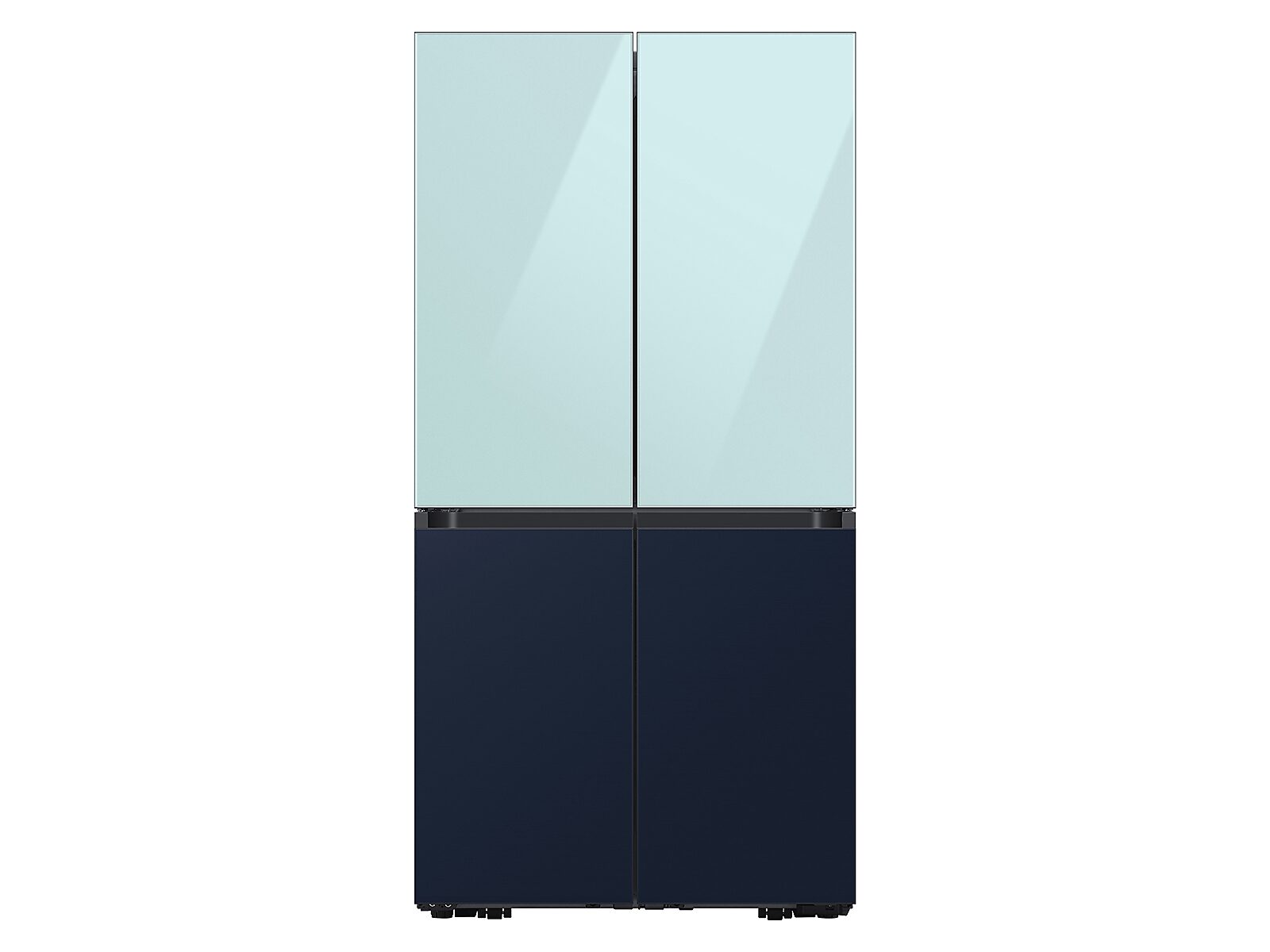 Bespoke 4-Door Flex™ Refrigerator Panel in Morning in Blue Glass - Top Panel(RA-F18DUUCM/AA)