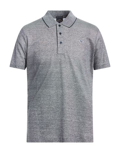 Man Polo shirt Midnight blue Size M Linen, Cotton